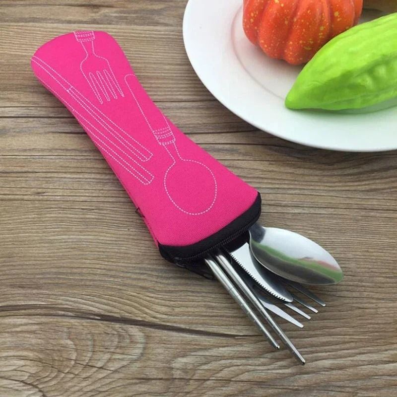 Portable Tableware Bag Cutlery Storage Pouch For Travel Picnic 1