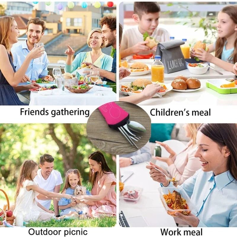 Portable Tableware Bag Cutlery Storage Pouch For Travel Picnic 4