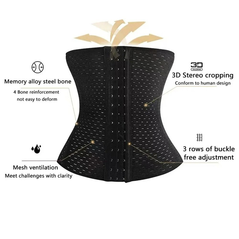 Women Body Shapewear Tummy Slimming Black Belly Band Postpartum Corset 1