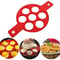 Silicone 7 Hole Non Stick Baking Mold With Handle For Eggs Pancakes And Snacks 2