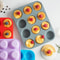 12 Hole Silicone Baking Mold For Cupcakes Muffins And Chocolate 0