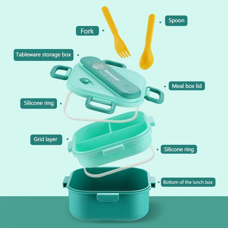 3 Grids Unicorn Lunch Box For Children 5