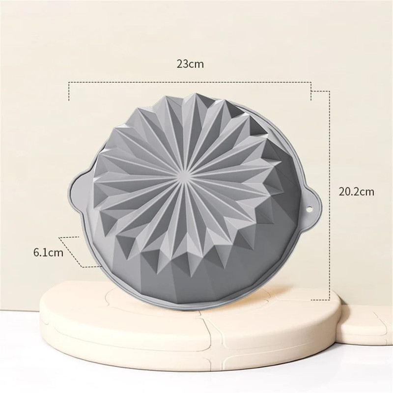 Silicone NonStick Cake Pan For Baking Cakes Brownies And Puddings 16