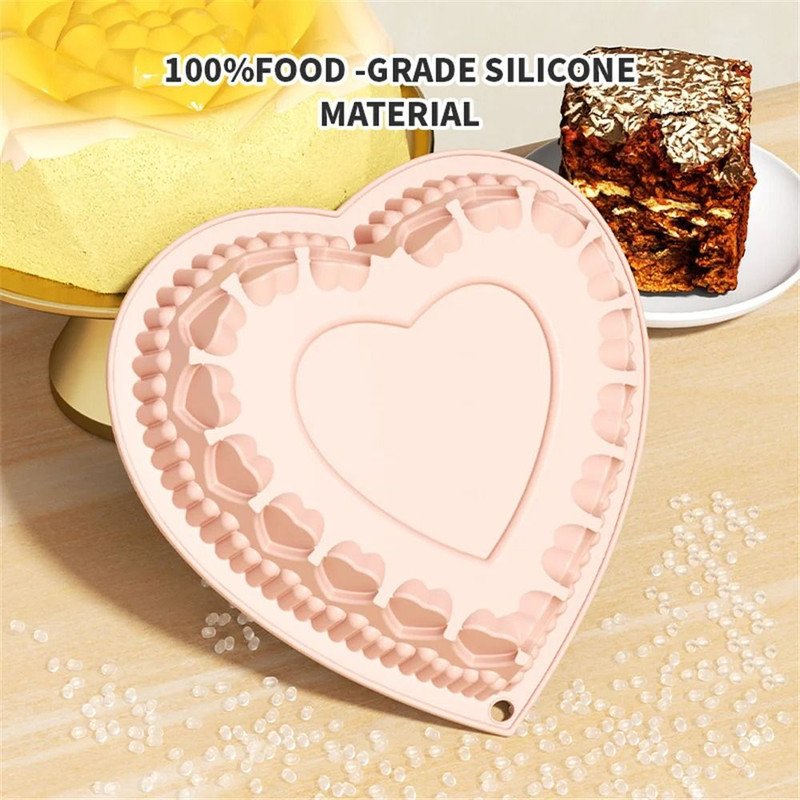 Silicone NonStick Cake Pan For Baking Cakes Brownies And Puddings 1