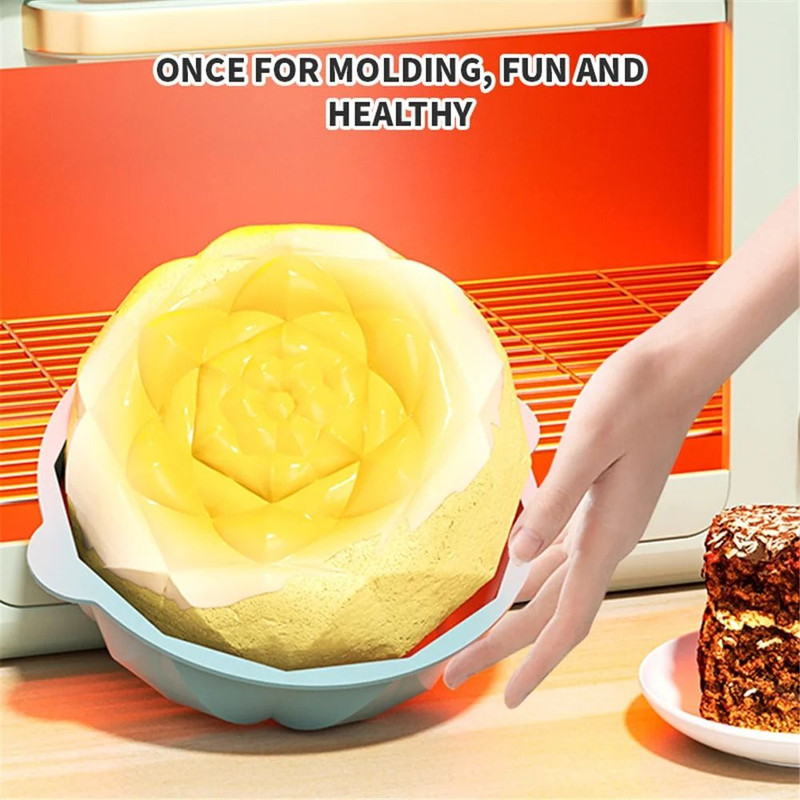 Silicone NonStick Cake Pan For Baking Cakes Brownies And Puddings 3