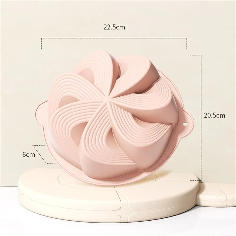 Silicone NonStick Cake Pan For Baking Cakes Brownies And Puddings 8