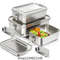 Stainless Steel LockClip Bento Lunch Box Meal Prep Container 0