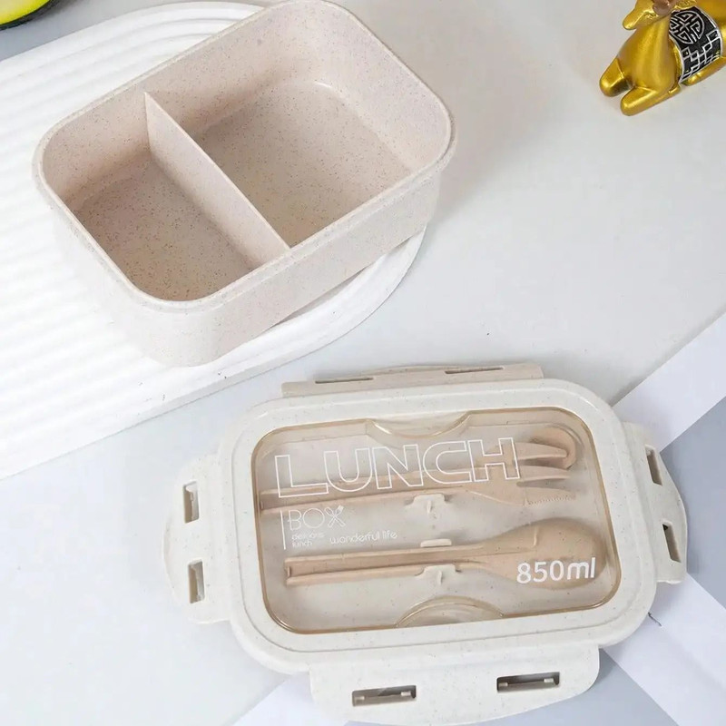 Microwave Safe Lunch Box With Tableware And Airtight Seal 2