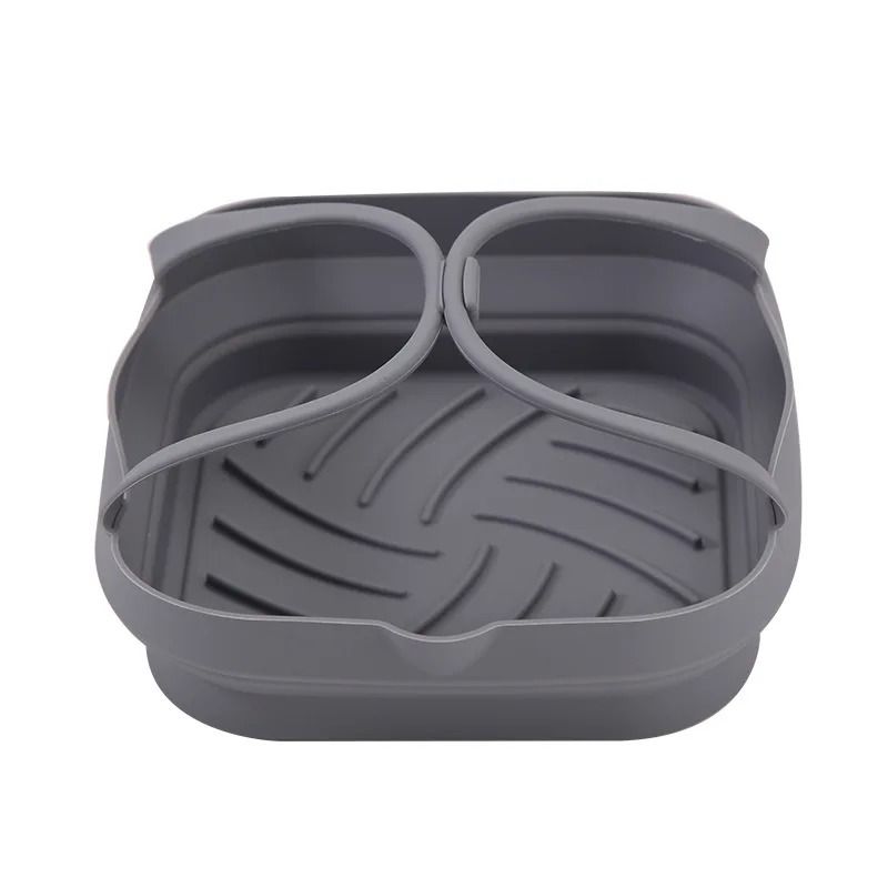 Silicone Foldable Air Fryer Basket With Handle 6
