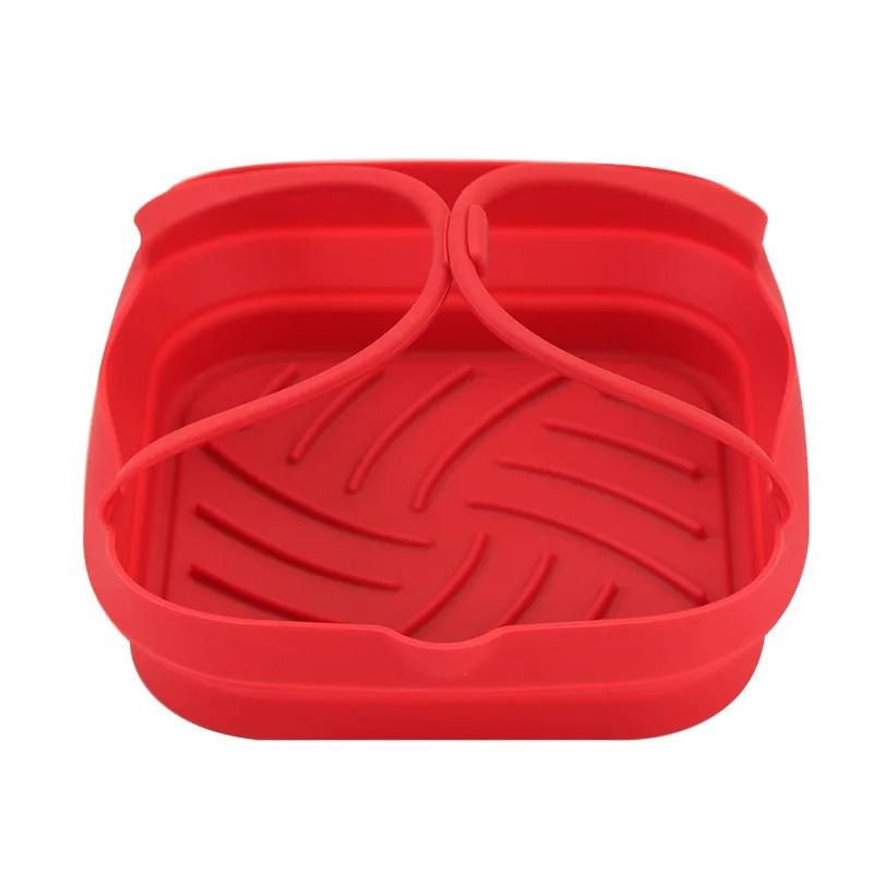 Silicone Foldable Air Fryer Basket With Handle 7