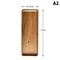 Solid Wood Serving Tray Japanese Style Round Rectangle Dessert Plate 8