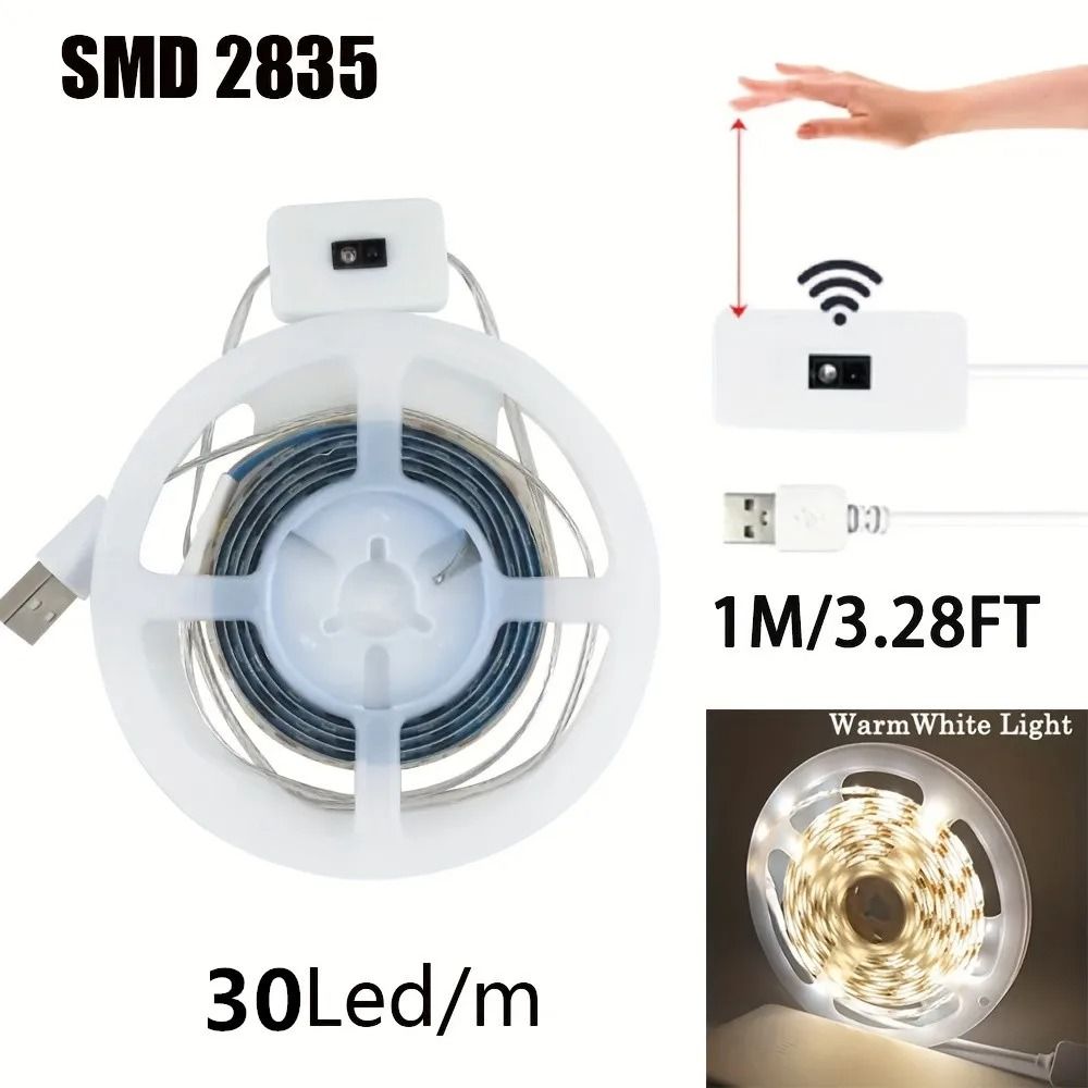 USB Gesture Sensor LED Strip Light 1M 6