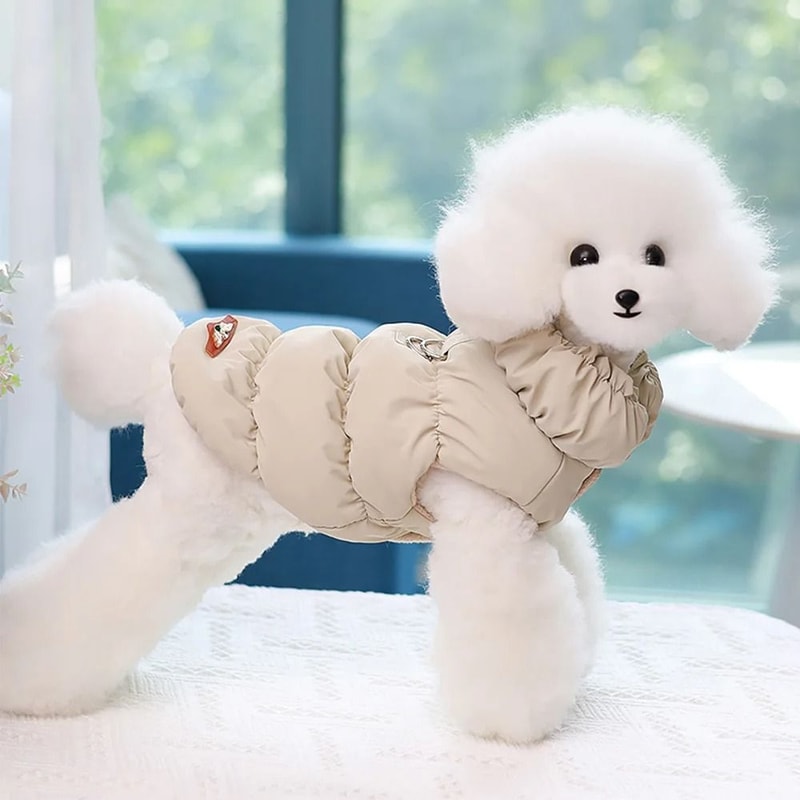 Soft Warm Dog Clothes Winter Padded Puppy Cat Coat Jacket 4