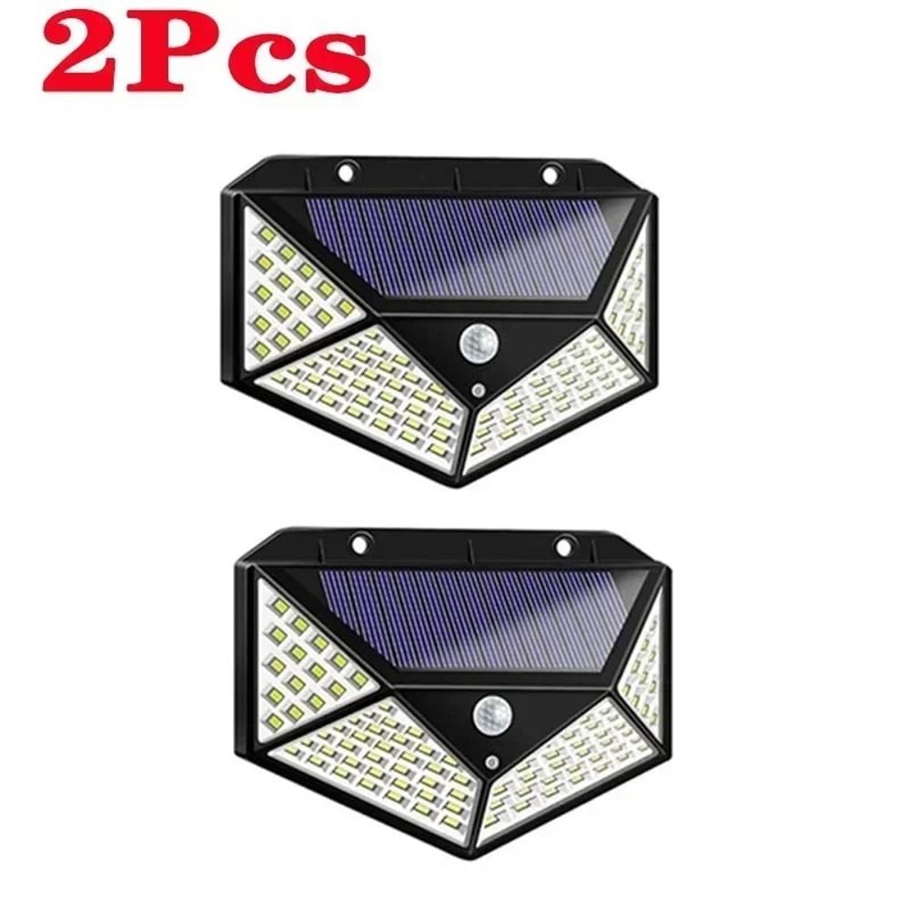 100 LED Solar Wall Lights Outdoor Motion Sensor Solar Powered Garden Lamp 7