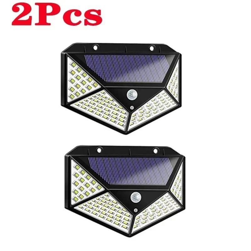 100 LED Solar Wall Lights Outdoor Motion Sensor Solar Powered Garden Lamp 7