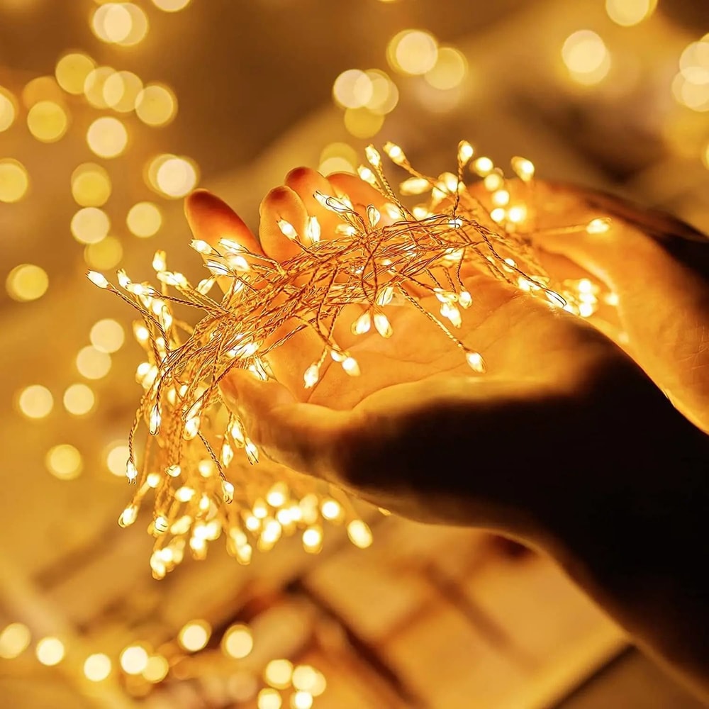 USB LED Firecracker String Lights With Remote Control 3