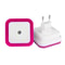 Wireless Sensor LED Night Light EU US Plug Mini Square Night Light 7