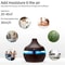 Electric Wood Grain Aroma Diffuser And Cool Mist Humidifier 300ml 2