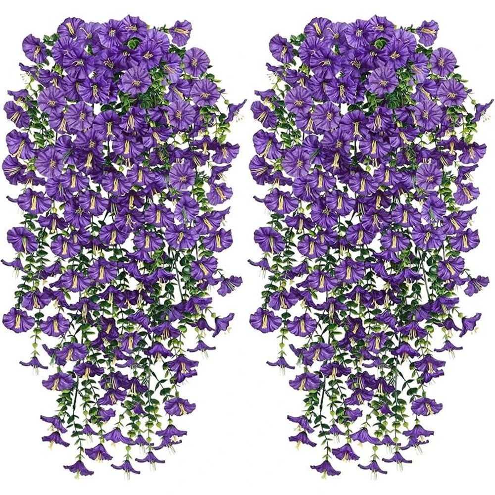 Artificial Morning Glory Wall Hanging Vine 75 Cm 9