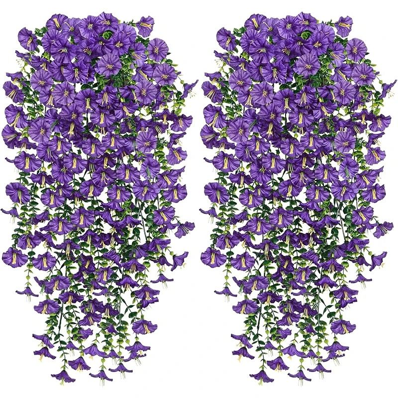 Artificial Morning Glory Wall Hanging Vine 75 Cm 9