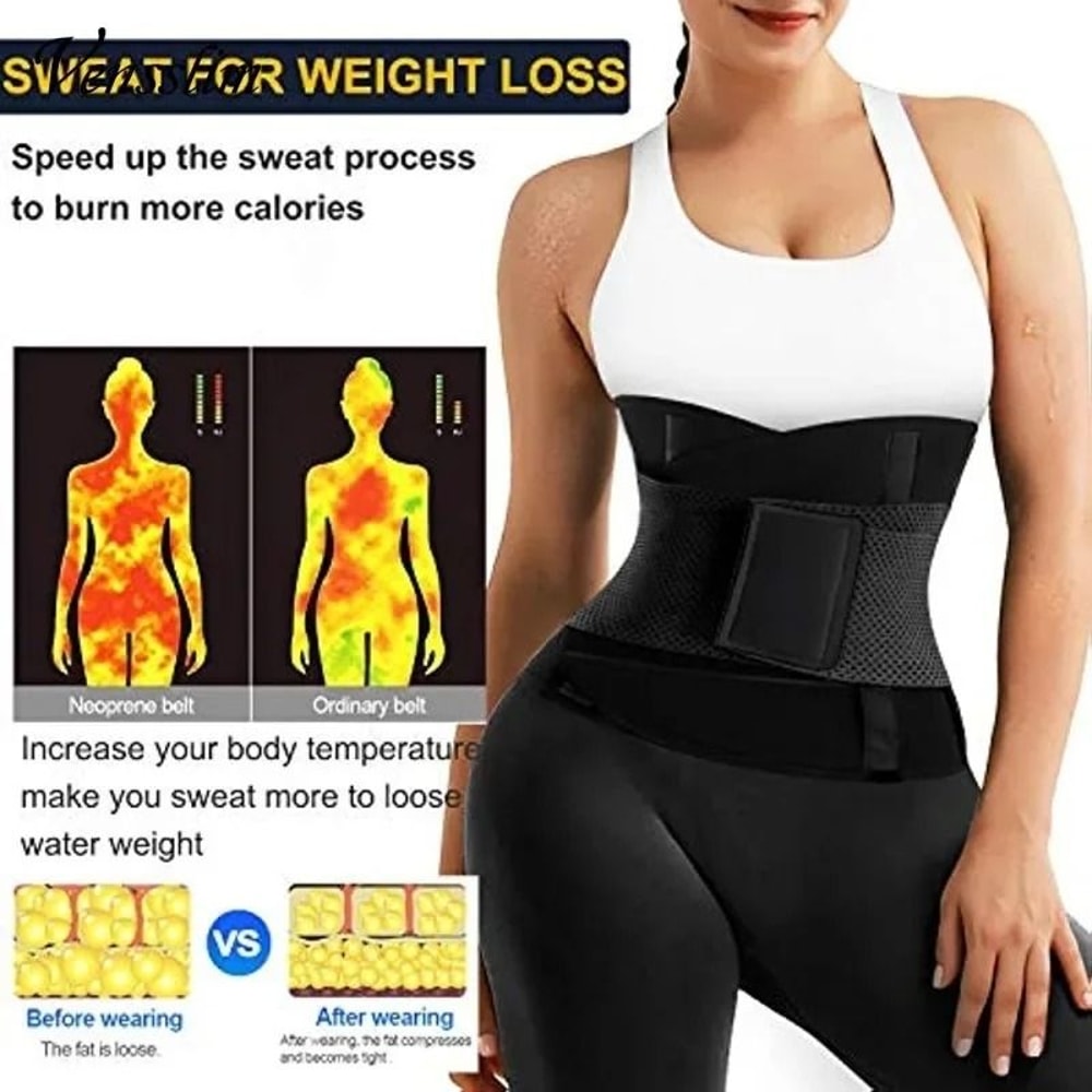 Vensslim Women Sauna Sweat Waist Trainer And Abdomen Slimming Belt 2