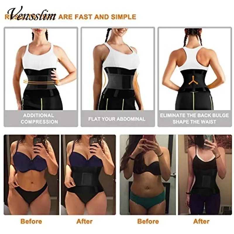 Vensslim Women Sauna Sweat Waist Trainer And Abdomen Slimming Belt 3