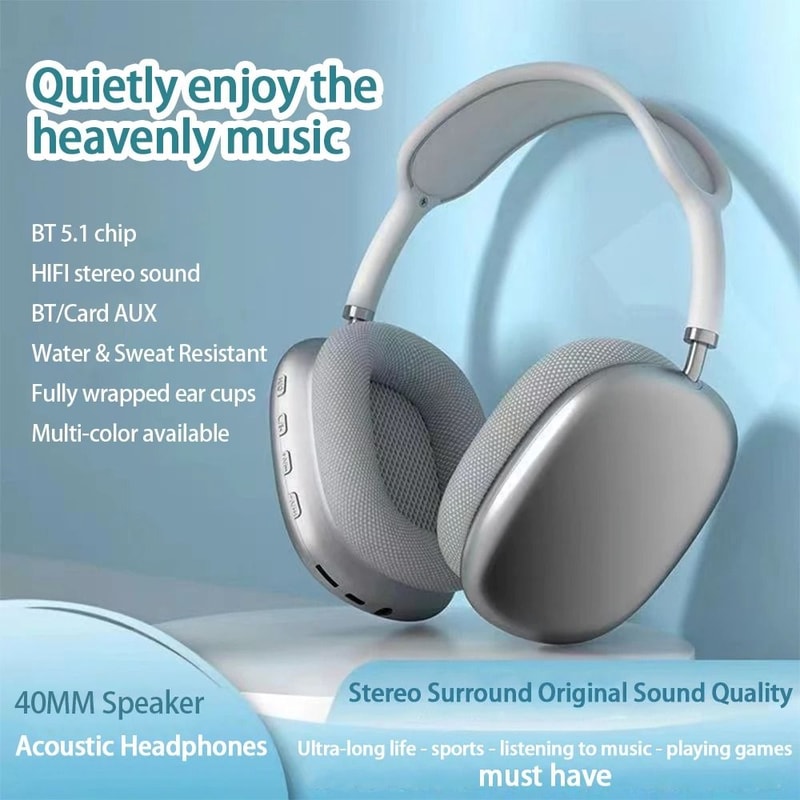 P9 Wireless Bluetooth Headset Outdoor Sports Gaming Wireless Headphones With Mic 1