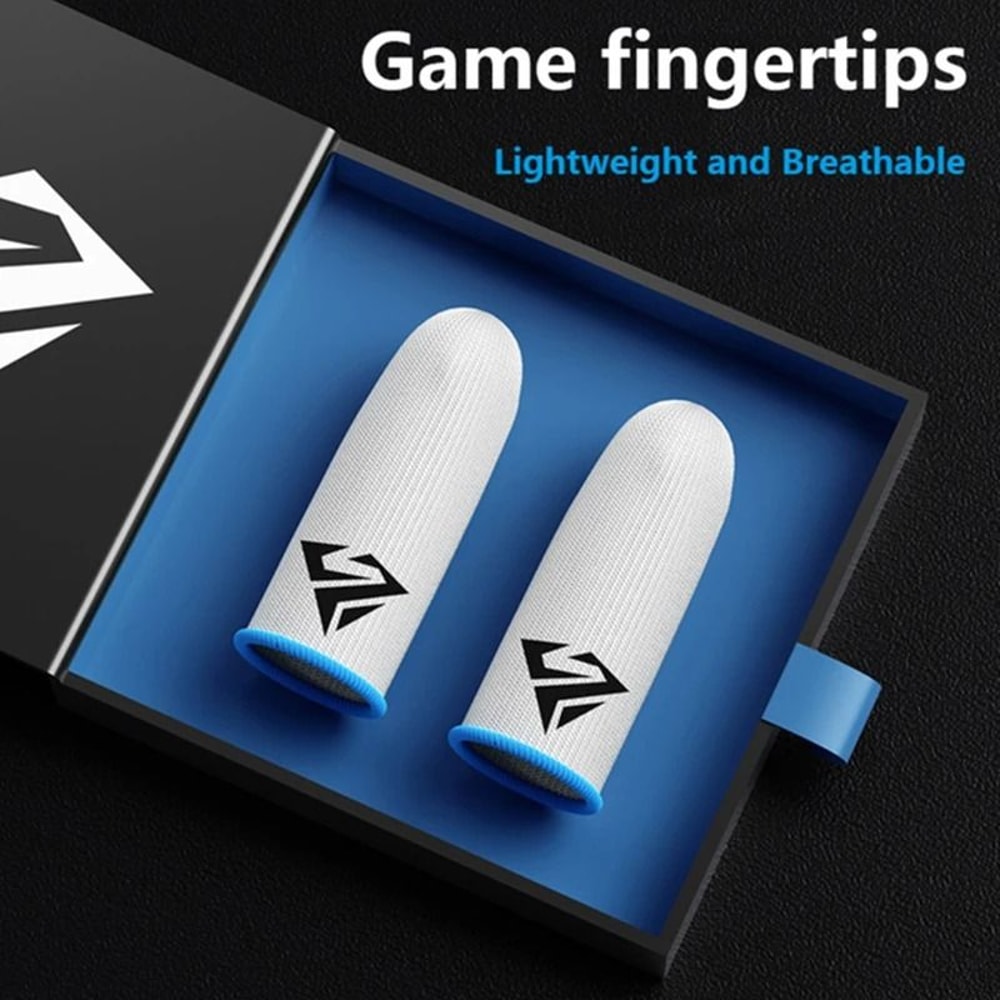 Mobile Game Touch Screen Finger Sleeves Breathable Gaming Fingertips Pack 0
