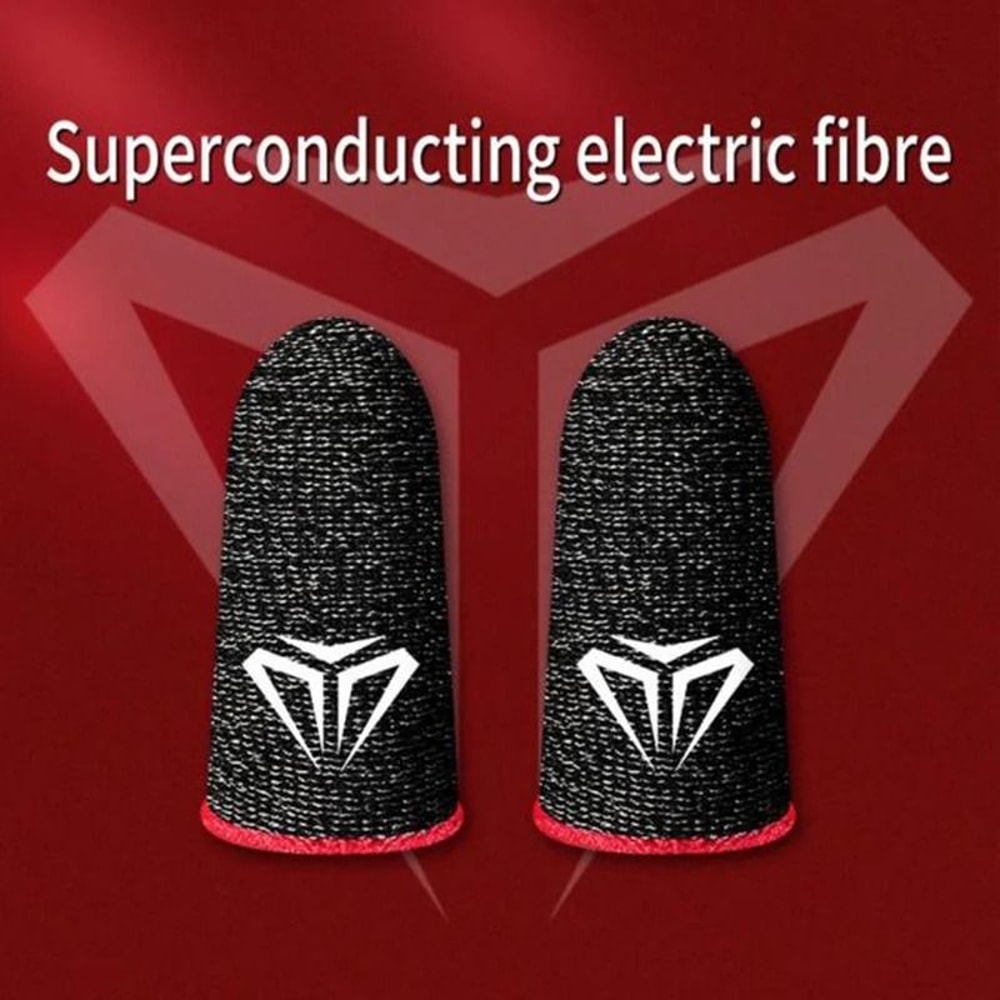 Mobile Game Touch Screen Finger Sleeves Breathable Gaming Fingertips Pack 6