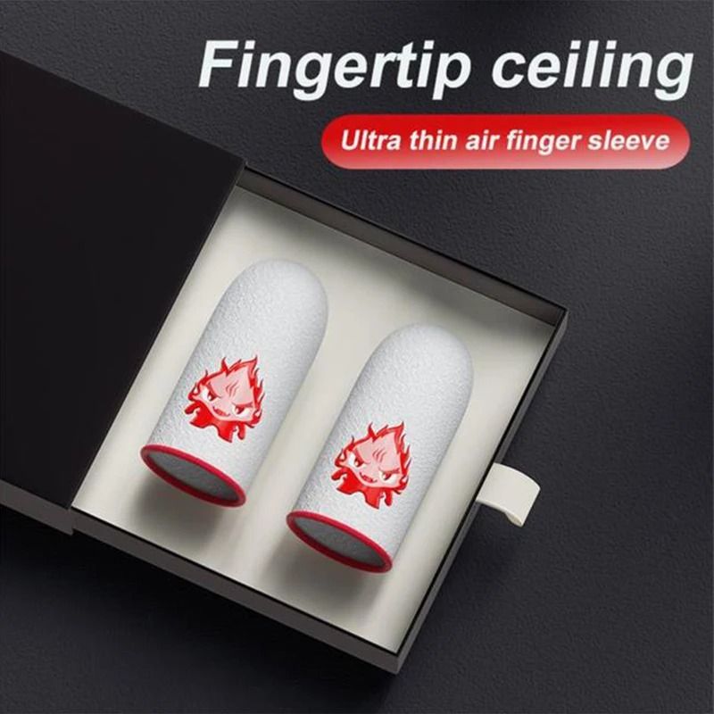Mobile Game Touch Screen Finger Sleeves Breathable Gaming Fingertips Pack 7