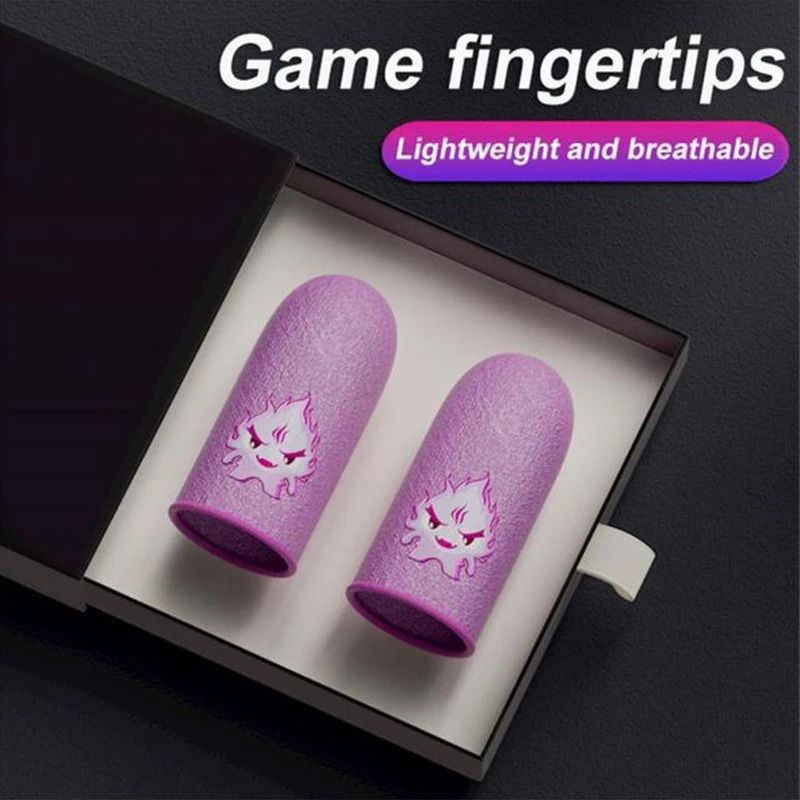 Mobile Game Touch Screen Finger Sleeves Breathable Gaming Fingertips Pack 14