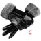 Winter Fashion Black PU Leather Gloves Men Thin Style Driving NonSlip Touchscreen 3
