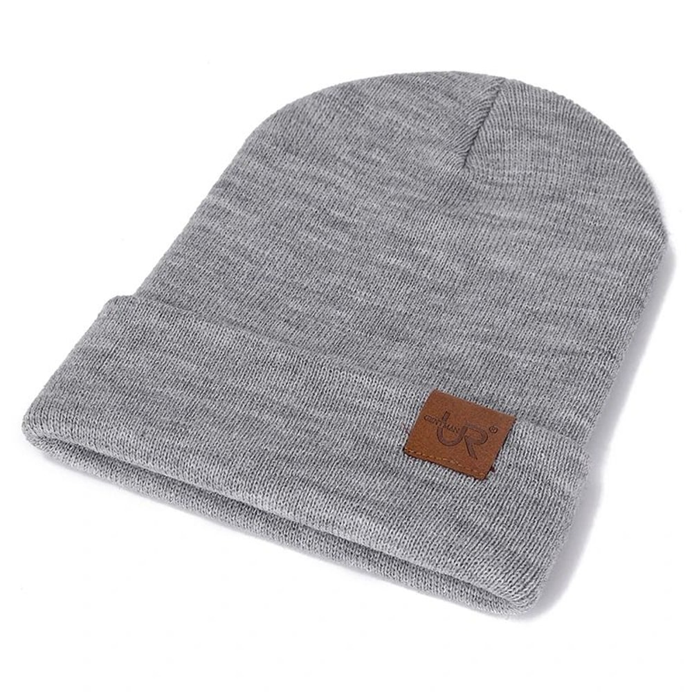 Unisex Beanie Hat URGENTMAN Casual Warm Knitted Winter Hat 2
