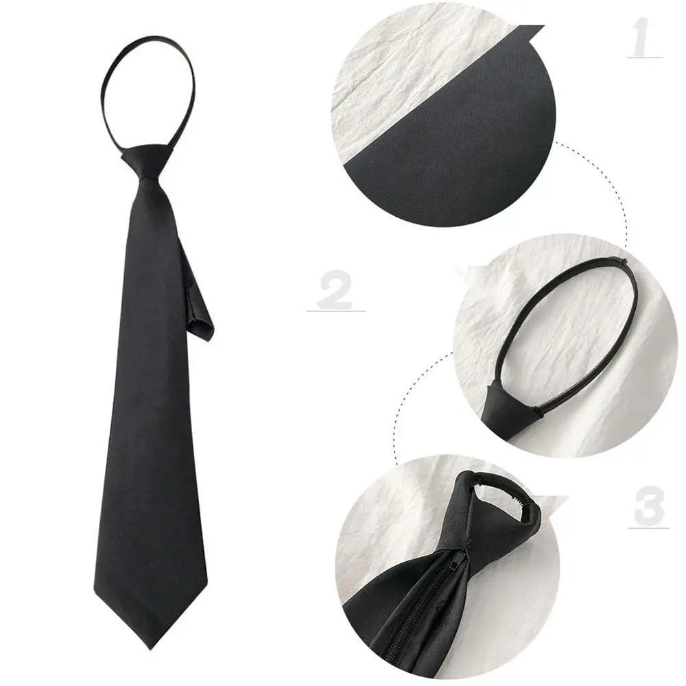 Unisex Silk Narrow Neck Tie Retro Korean Style For Men And Women 3