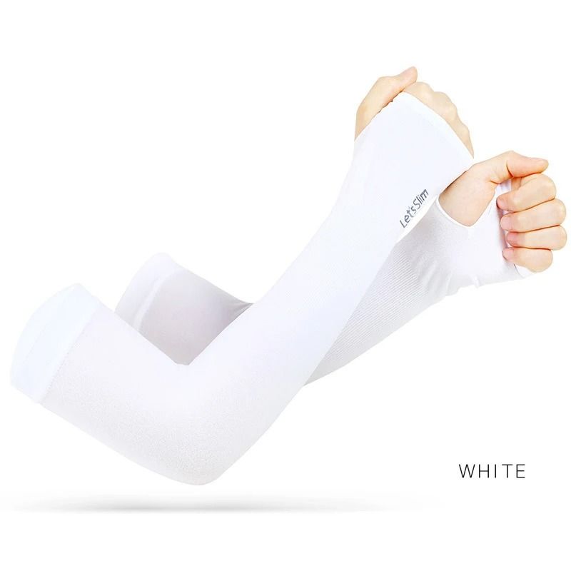 Anti UV Arm Covers Unisex Ice Silk Cooling Sleeves For Summer Sports And Driving 7