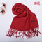 Autumn And Winter Solid Color Scarf For Men And Women 14