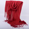 Autumn And Winter Solid Color Scarf For Men And Women 3