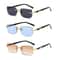 Rimless Rectangle Sunglasses For Women And Men Small Square Fashion Shades 15