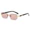 Rimless Rectangle Sunglasses For Women And Men Small Square Fashion Shades 18
