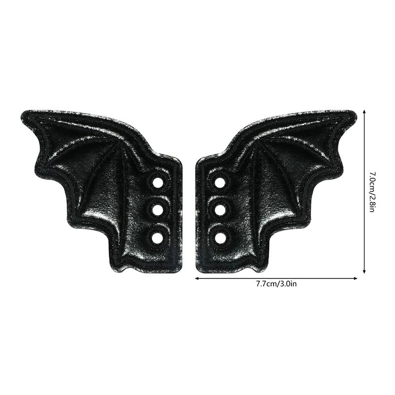 Bling Bat Shoe Wings Embroidery DIY Charm Decorations For Sneakers 11