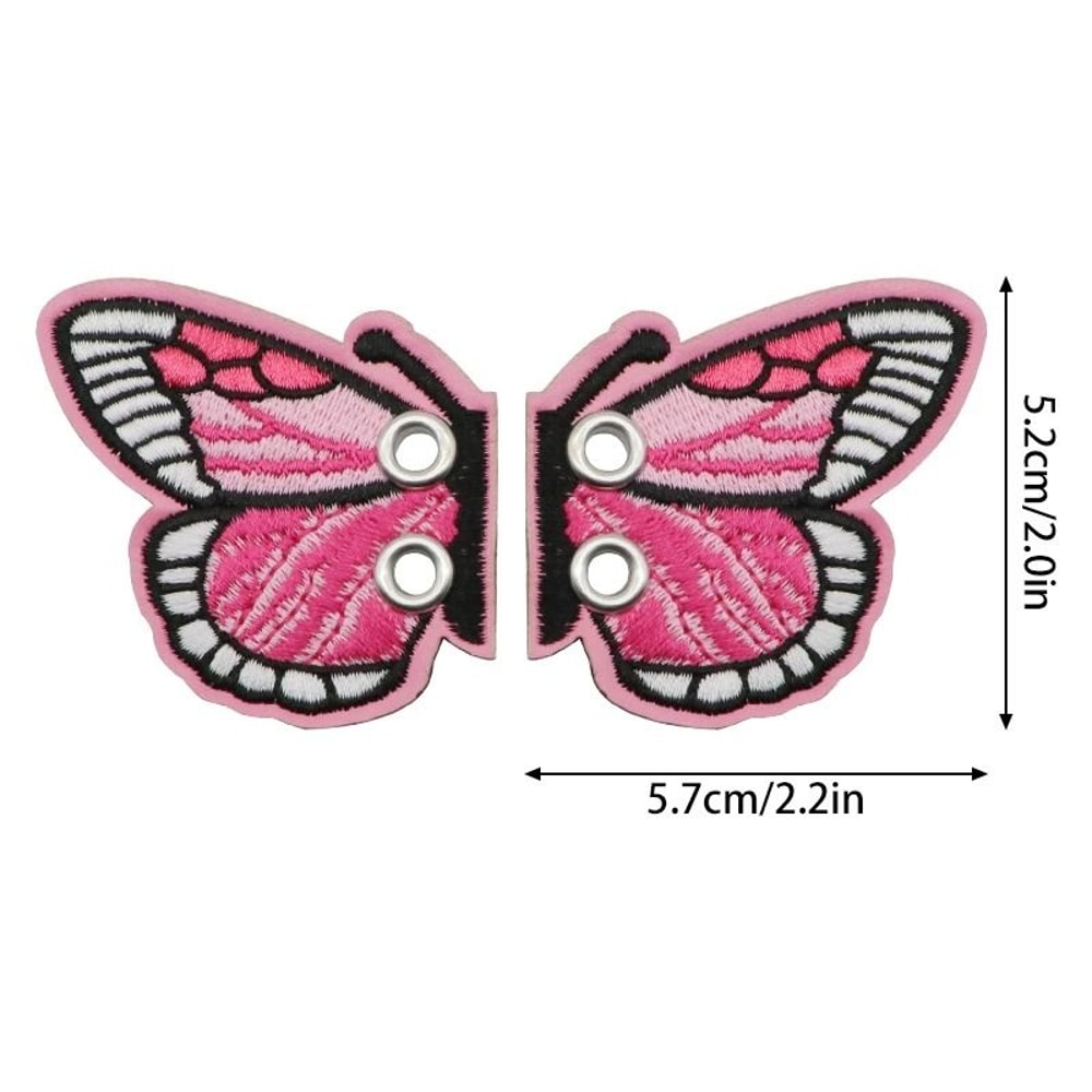 Bling Bat Shoe Wings Embroidery DIY Charm Decorations For Sneakers 16