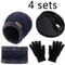 Winter Warm Velvet Hat Scarf And Gloves Set For Men And Women 10