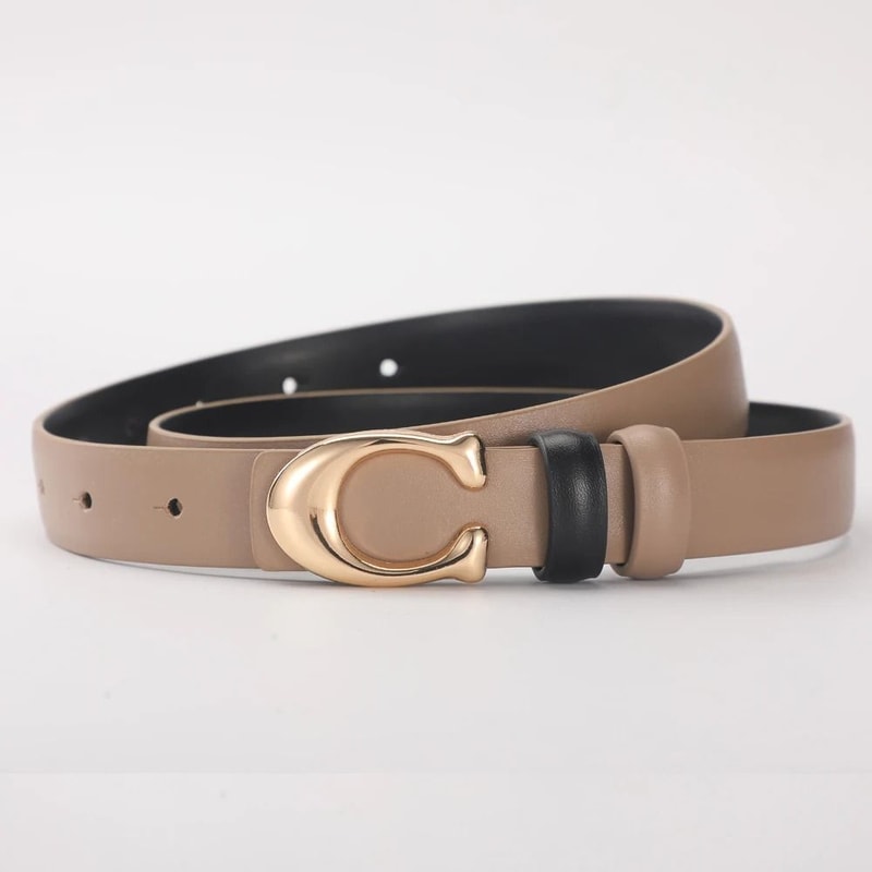 High Quality Womens Fashion Belt With C Buckle 2