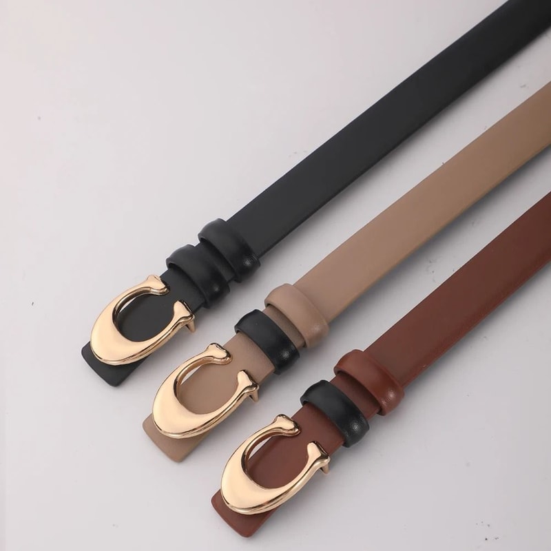 High Quality Womens Fashion Belt With C Buckle 5