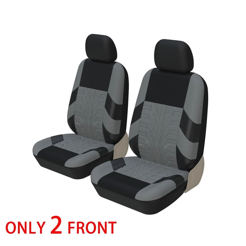 Car Seat Covers Full Set Front Split Rear Bench For Car Universal Cloth SUV Sedan Van 10