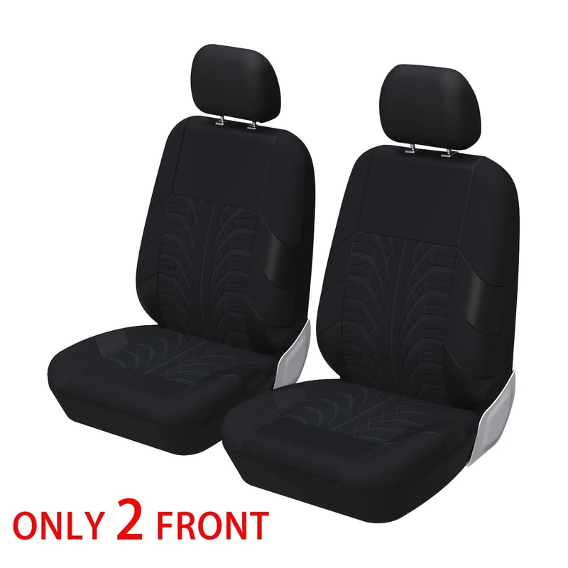 Car Seat Covers Full Set Front Split Rear Bench For Car Universal Cloth SUV Sedan Van 6