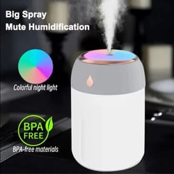 Portable Mini USB Air Humidifier Aroma Diffuser LED Cool Light 330ml