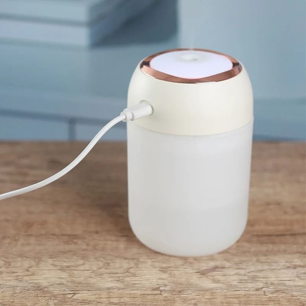 Portable Mini USB Air Humidifier Aroma Diffuser LED Cool Light 330ml 5