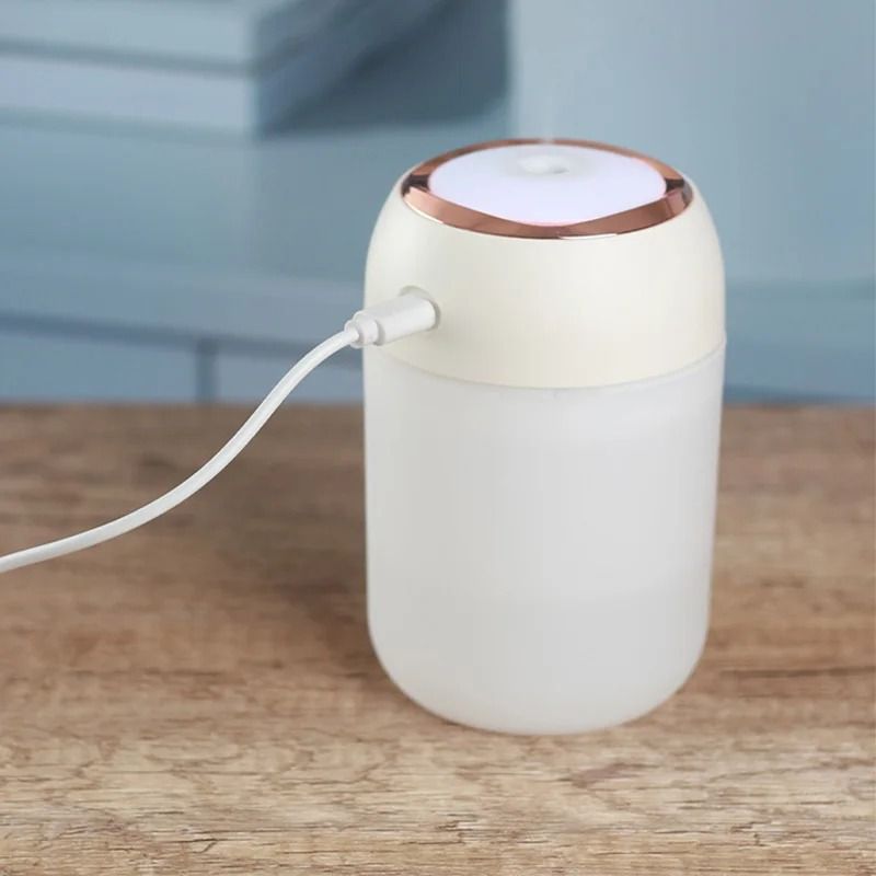 Portable Mini USB Air Humidifier Aroma Diffuser LED Cool Light 330ml 5