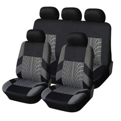 Car Seat Covers Full Set Front Split Rear Bench Universal Cloth SUV Sedan Van Interior Covers